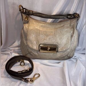 Authentic Vintage Coach Kirstin Python-Embossed Leather Hobo Bag - 18306 🐍